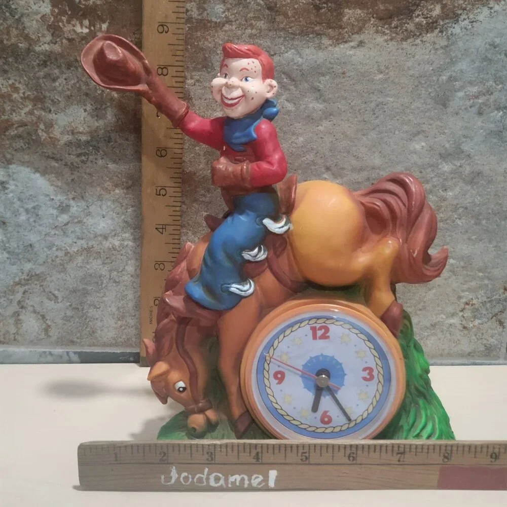 Vintage Howdy Doody Bucking Bronco Clock 1988 Clock Works